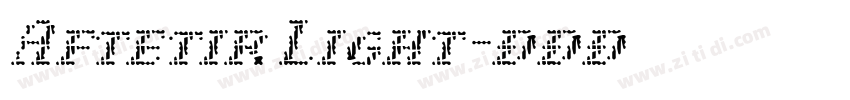 Aftetir Light字体转换